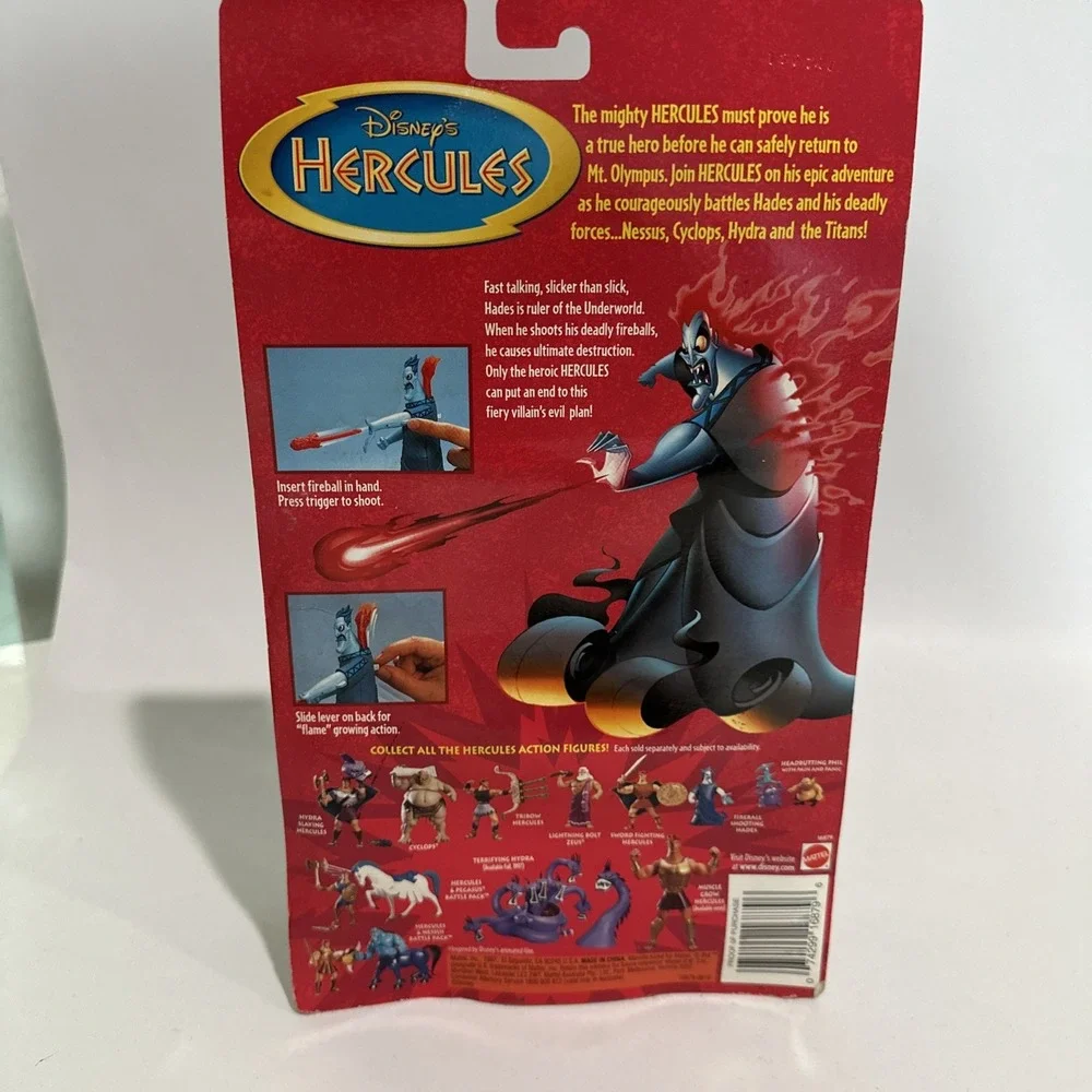 Fireball Shooting Hades Disney's Hercules 1997 Mattel SIGNED BY James Woods